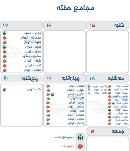 مجامع بورسی این هفته (15 الی 21 خرداد ۱۴۰۰)