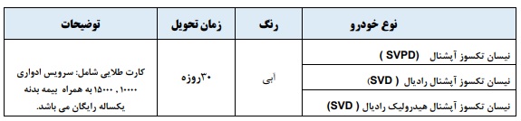 شرایط فروش فوری وانت نیسان ویژه مهر و آبان 1402