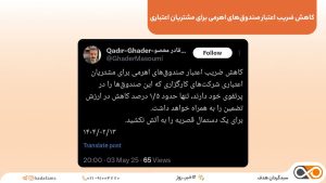 کاهش ضریب اعتبار صندوق‌های اهرمی